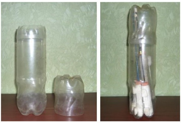 тубус для удочек из пластиковых бутылок